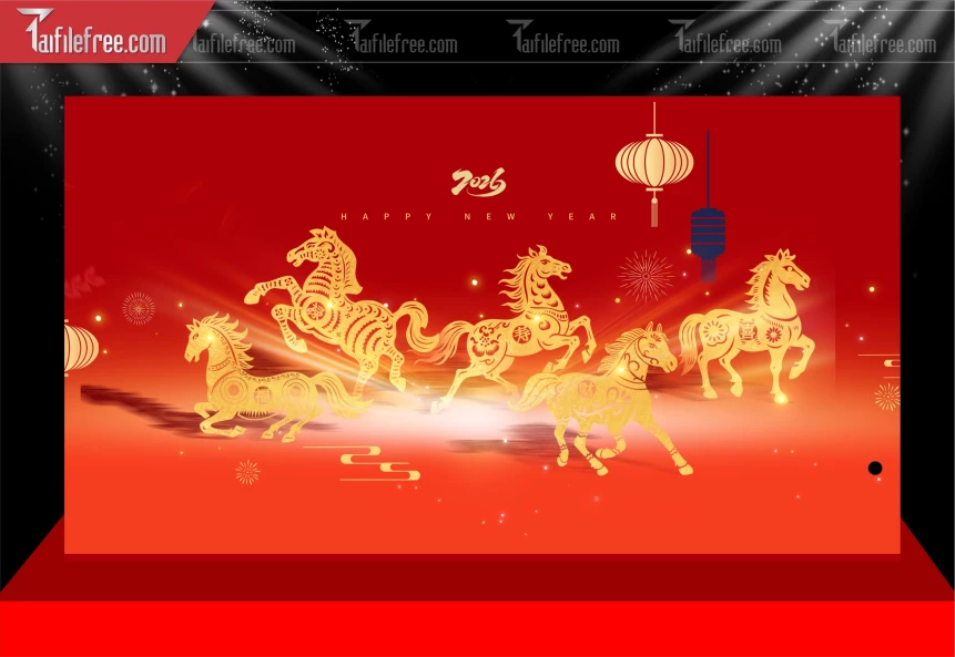 Mẫu Phông Nền Chúc Mừng Năm Mới Năm Chào Xuân Bính Ngọ.._PT425