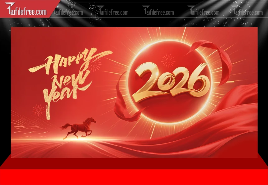 Mẫu Phông Nền Chúc Mừng Năm Mới Năm Chào Xuân Bính Ngọ.._PT428