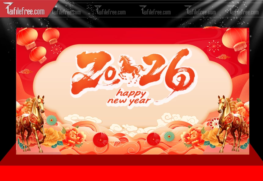 Mẫu Phông Nền Chúc Mừng Năm Mới Năm Chào Xuân Bính Ngọ.._PT442