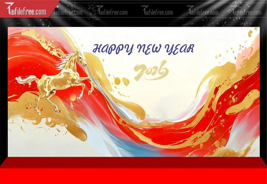 Mẫu Phông Nền Chúc Mừng Năm Mới Năm Chào Xuân Bính Ngọ.._PT444