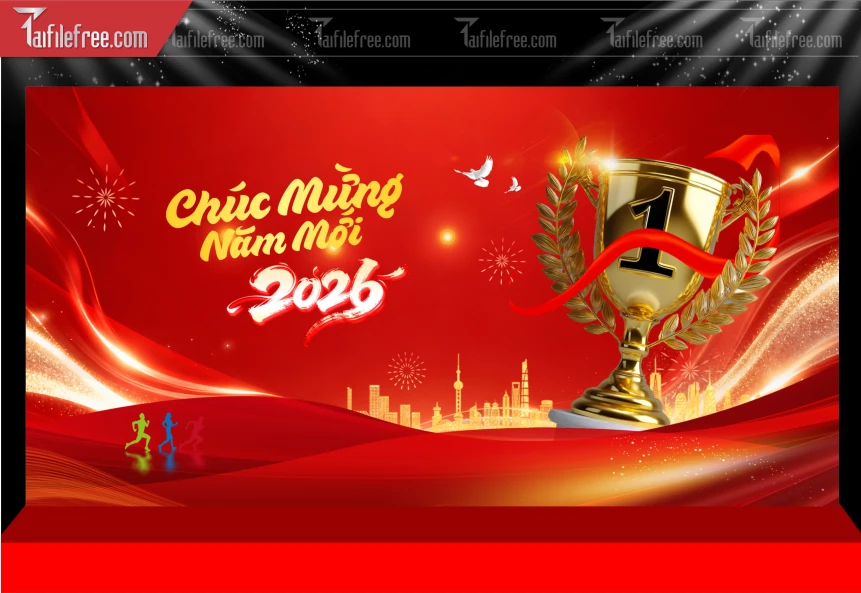 Mẫu Phông Nền Chúc Mừng Năm Mới Năm Chào Xuân Bính Ngọ.._PT449