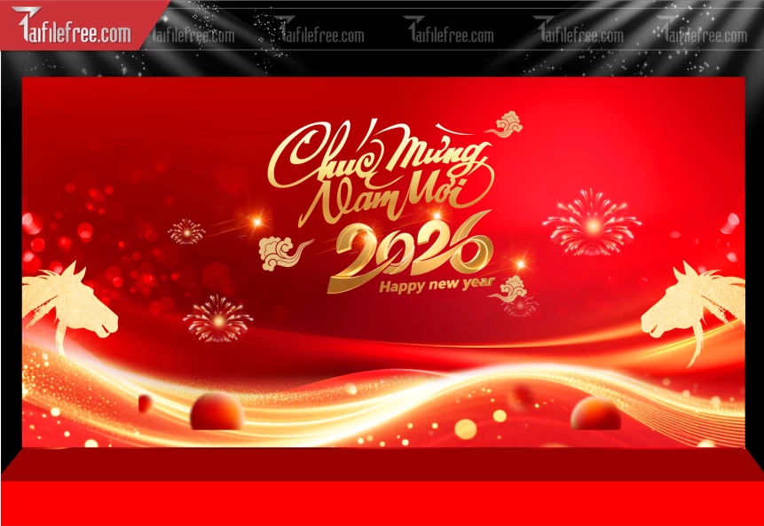 Mẫu Phông Nền Chúc Mừng Năm Mới Năm Chào Xuân Bính Ngọ.._PT461