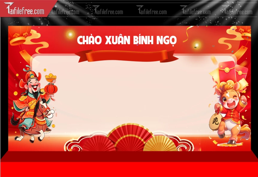 Mẫu Phông Nền Chúc Mừng Năm Mới Năm Chào Xuân Bính Ngọ.._PT462
