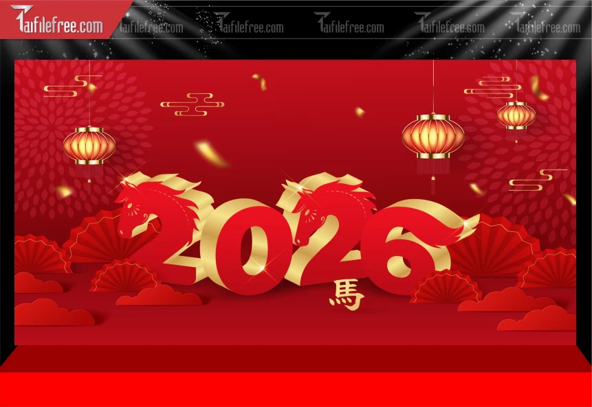 Mẫu Phông Nền Chúc Mừng Năm Mới Năm Chào Xuân Bính Ngọ.._PT494