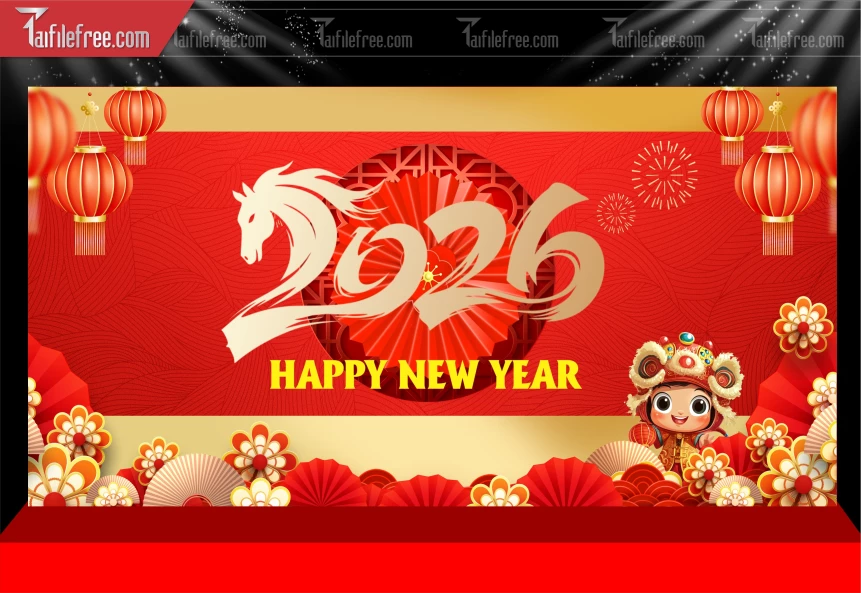 Mẫu Phông Nền Chúc Mừng Năm Mới Năm Chào Xuân Bính Ngọ.._PT508