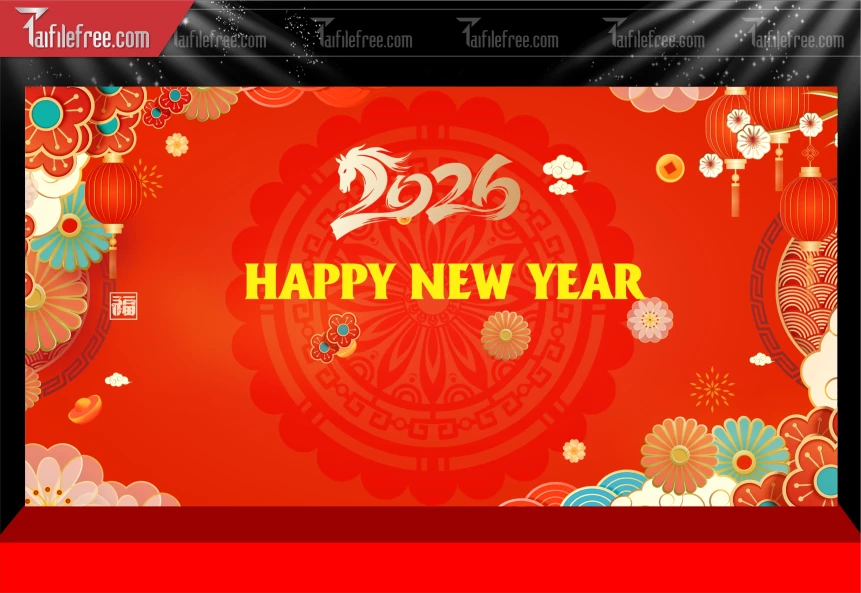 Mẫu Phông Nền Chúc Mừng Năm Mới Năm Chào Xuân Bính Ngọ.._PT509