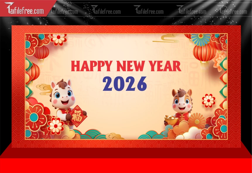 Mẫu Phông Nền Chúc Mừng Năm Mới Năm Chào Xuân Bính Ngọ.._PT510