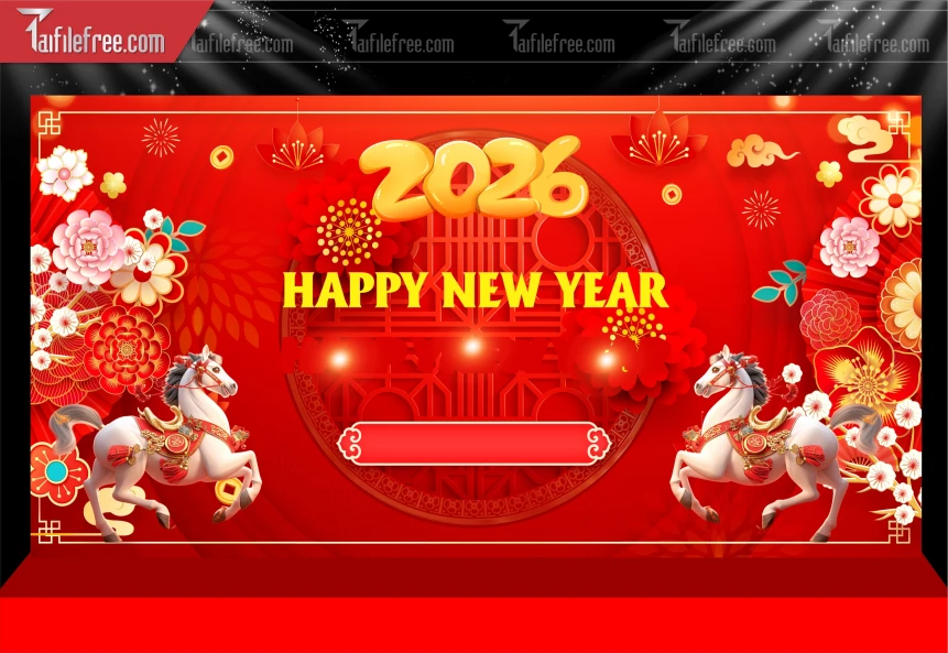 Mẫu Phông Nền Chúc Mừng Năm Mới Năm Chào Xuân Bính Ngọ.._PT516