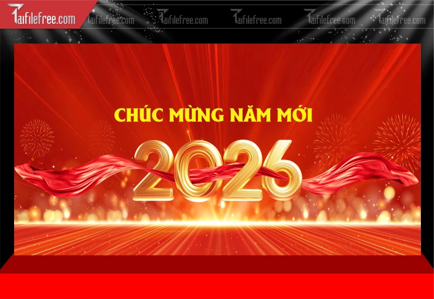 Mẫu Phông Nền Chúc Mừng Năm Mới Năm Chào Xuân Bính Ngọ.._PT521