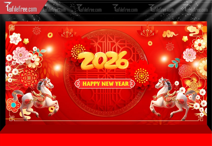 Mẫu Phông Nền Chúc Mừng Năm Mới Năm Chào Xuân Bính Ngọ.._PT523