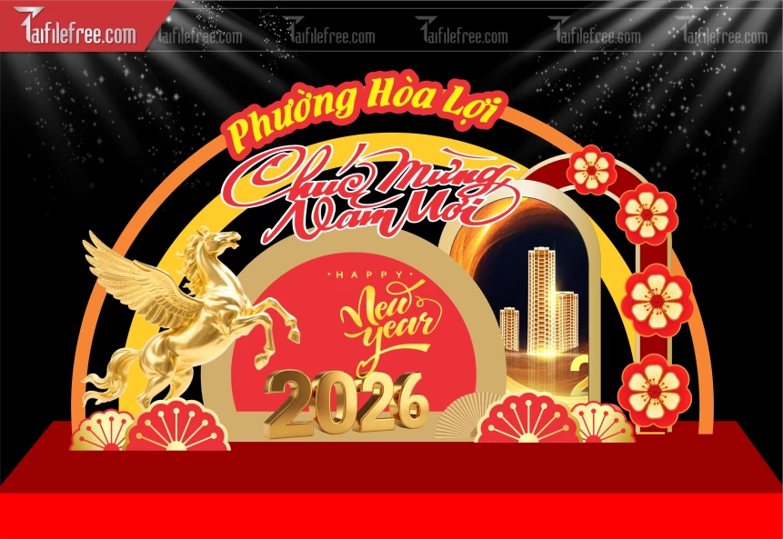 Mẫu Background Chúc Mừng Năm Mới Năm Chào Xuân Bính Ngọ.._PT533