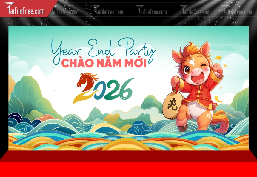 Mẫu Phông Nền Chúc Mừng Năm Mới Năm Chào Xuân Bính Ngọ.._PT536