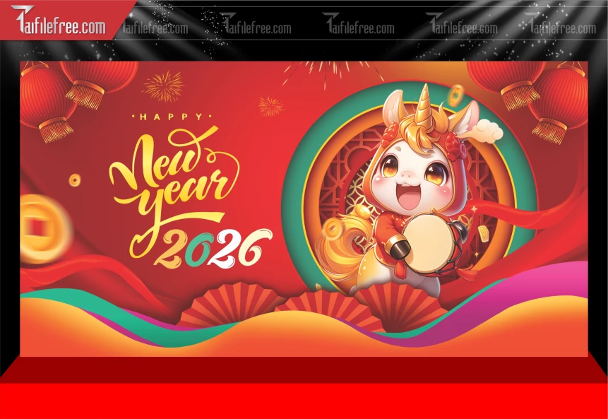 Mẫu Phông Nền Chúc Mừng Năm Mới Năm Chào Xuân Bính Ngọ.._PT539