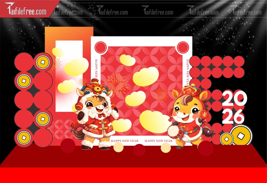 Mẫu Phông Nền Chúc Mừng Năm Mới Năm Chào Xuân Bính Ngọ._PT552