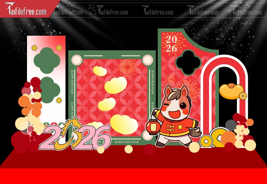 Mẫu Background Chúc Mừng Năm Mới Năm Chào Xuân Bính Ngọ._PT553