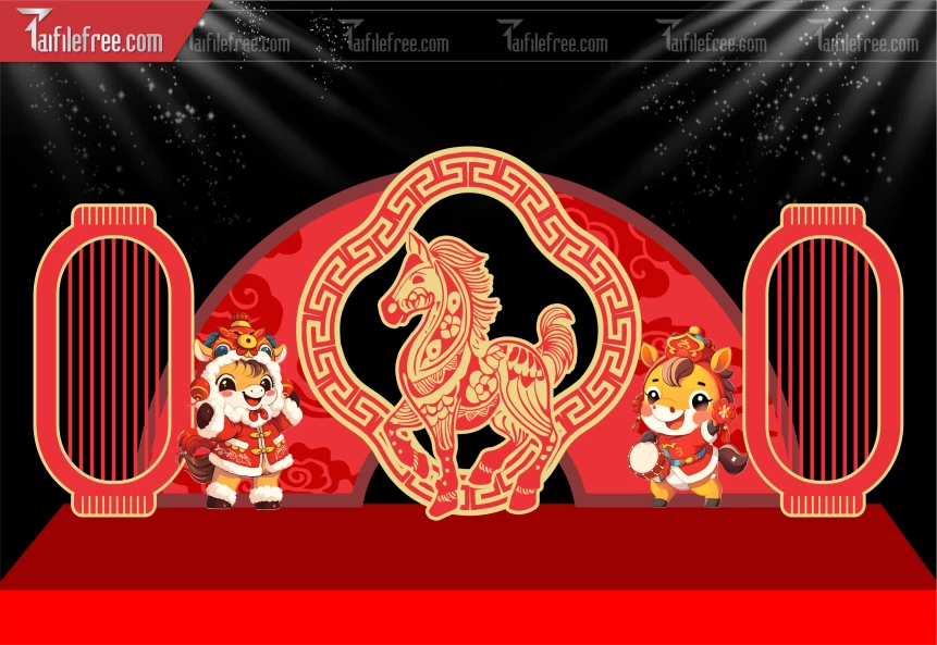 Mẫu Background Chúc Mừng Năm Mới Năm Chào Xuân Bính Ngọ._PT565