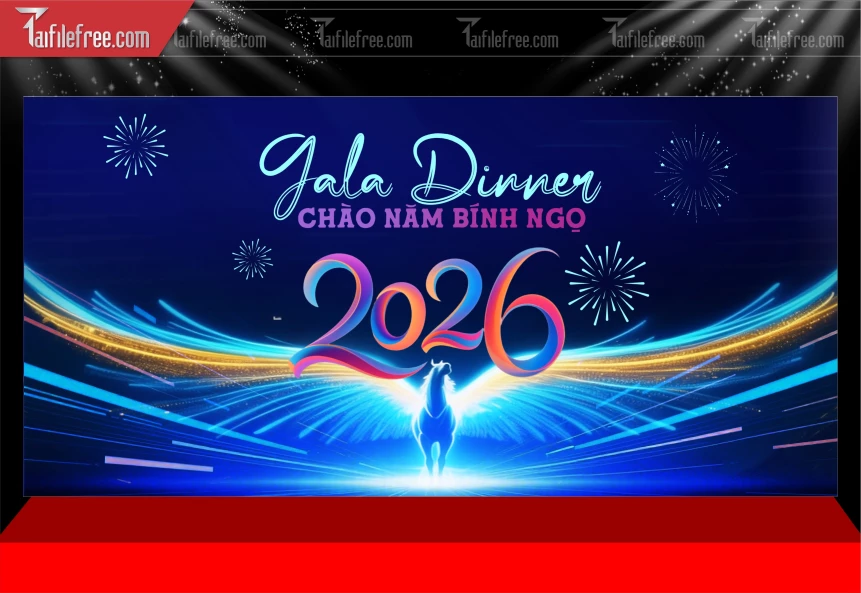 Mẫu Phông Nền Chúc Mừng Năm Mới Năm Chào Xuân Bính Ngọ._PT573