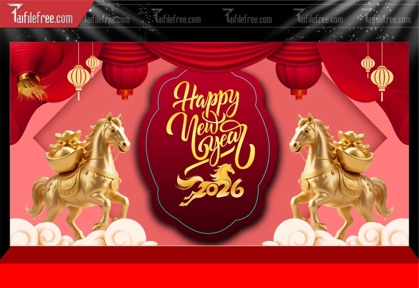 Mẫu Phông Nền Chúc Mừng Năm Mới Năm Chào Xuân Bính Ngọ._PT616