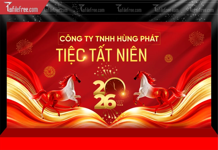 Mẫu Phông Nền Chúc Mừng Năm Mới Năm Chào Xuân Bính Ngọ._PT633