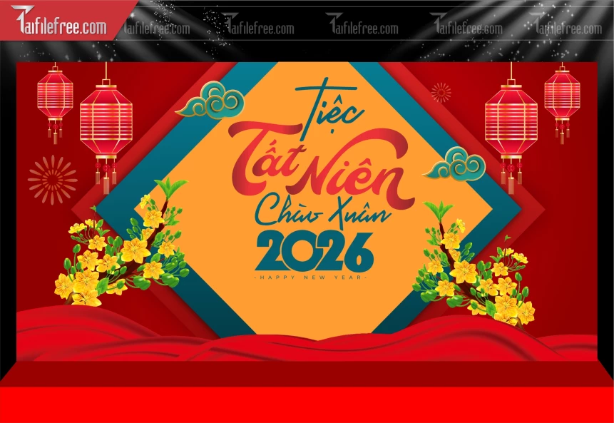 Mẫu Phông Nền Chúc Mừng Năm Mới Năm Chào Xuân Bính Ngọ,_PT646
