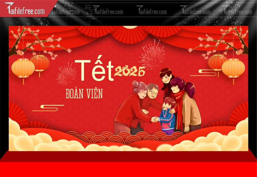 Mẫu Phông Nền Chúc Mừng Năm Mới Năm Chào Xuân Bính Ngọ _PT647