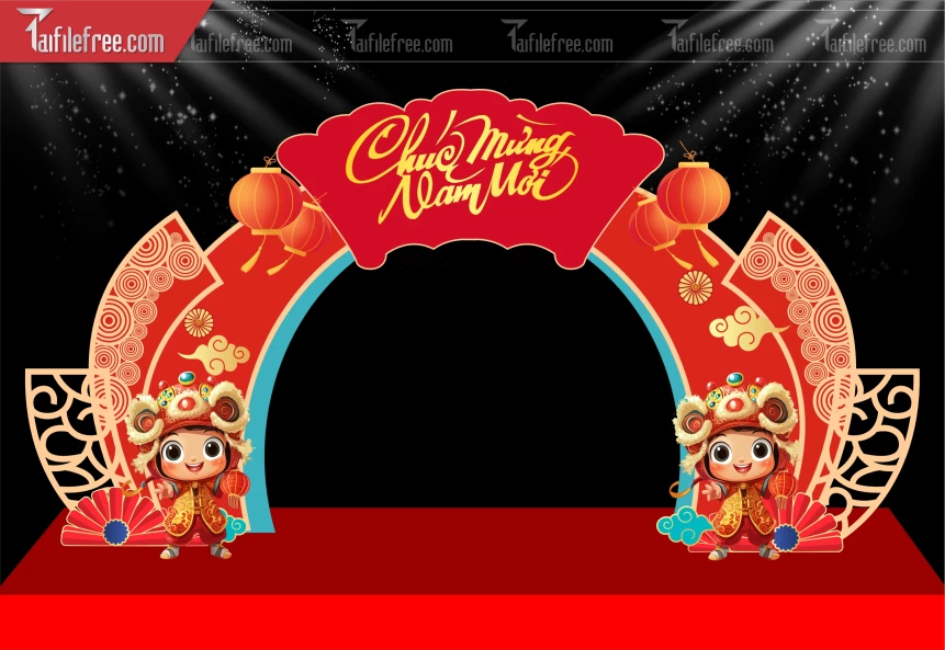 Mẫu Background Chúc Mừng Năm Mới Năm Chào Xuân Bính Ngọ,_PT664