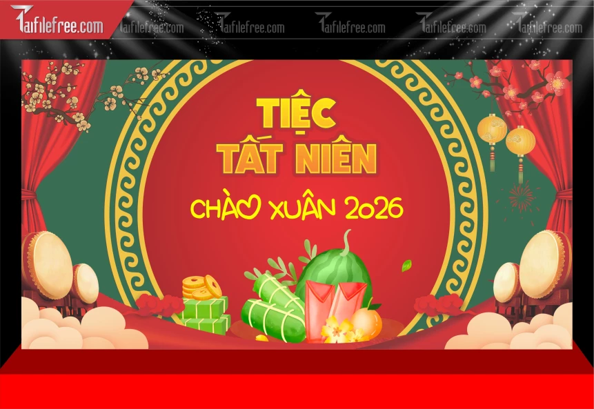 Mẫu Phông Nền Chúc Mừng Năm Mới Năm Chào Xuân Bính Ngọ_PT669
