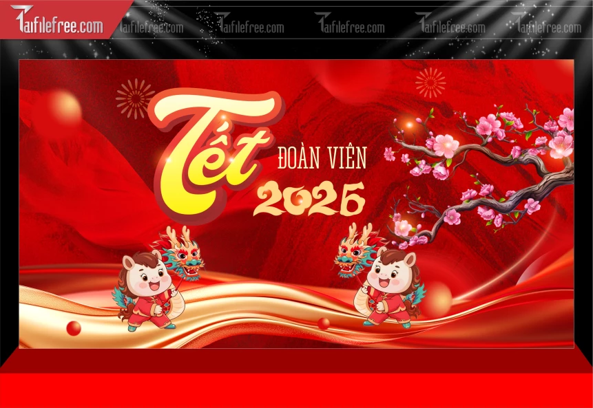 Mẫu Phông Nền Chúc Mừng Năm Mới Năm Chào Xuân Bính Ngọ,_PT672