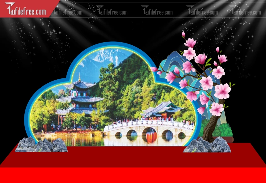 Tiều Cảnh Tết Trang Trí Tết Nguyên Đán,Tiểu Cảnh Sân Khấu_PT693