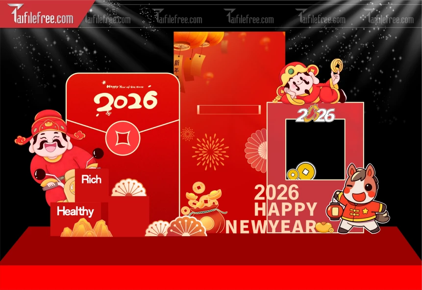 Mẫu Background Chúc Mừng Năm Mới Năm Chào Xuân Bính Ngọ,_PT700