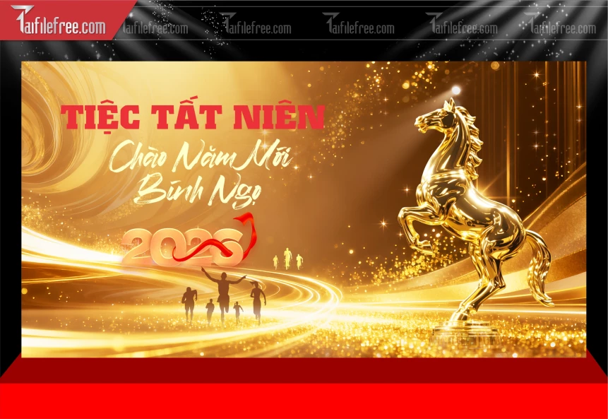 Mẫu Phông Nền Chúc Mừng Năm Mới Năm Chào Xuân Bính Ngọ,_PT706
