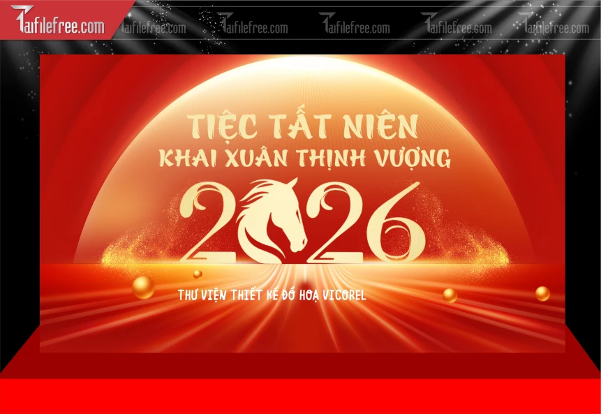 Mẫu Tất Niên Cuối Năm Mới Năm Chào Xuân Bính Ngọ,_PT721