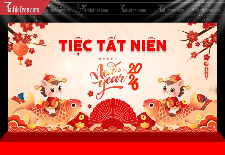 Mẫu Phông Nền Chúc Mừng Năm Mới Năm Chào Xuân Bính Ngọ_PT751