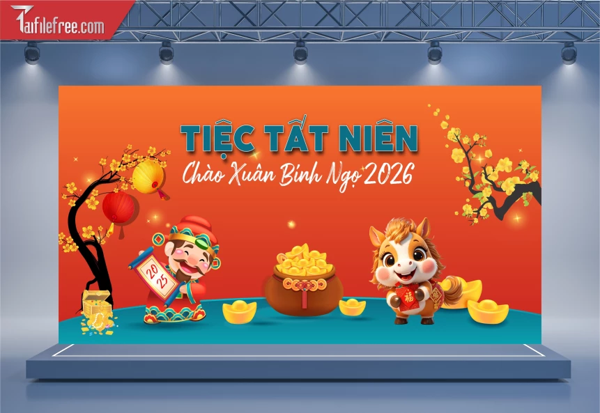 Background, Phông Nền Tất Niên Chào Xuân Bính Ngọ _PT76