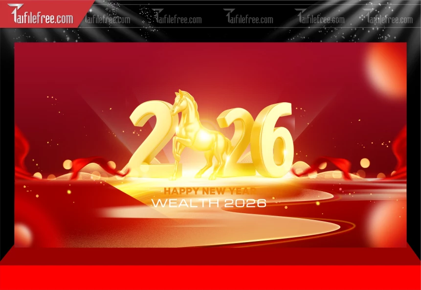 Mẫu Phông Nền Chúc Mừng Năm Mới Năm Chào Xuân Bính Ngọ_PT764