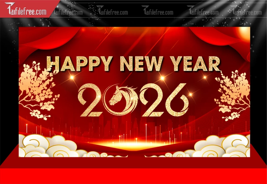 Mẫu Phông Nền Chúc Mừng Năm Mới Năm Chào Xuân Bính Ngọ_PT765