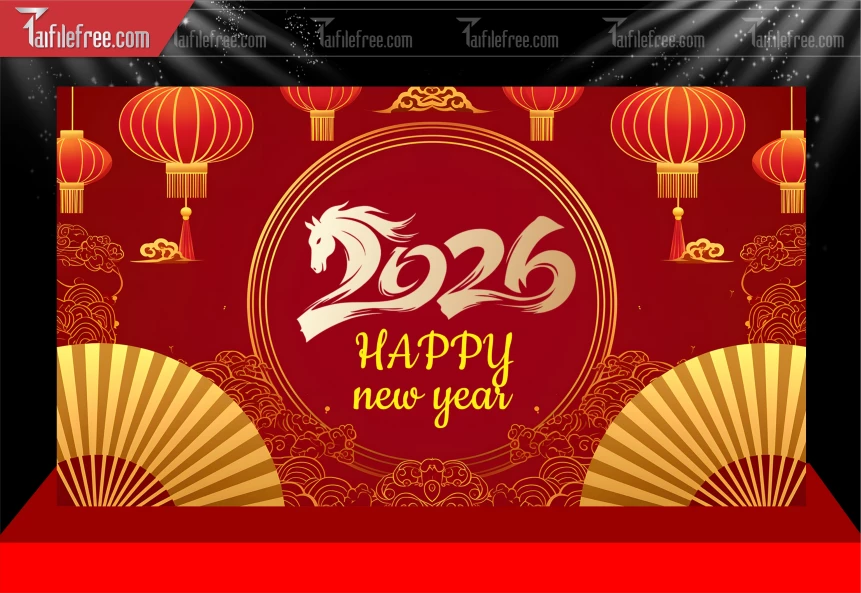 Mẫu Phông Nền Chúc Mừng Năm Mới Năm Chào Xuân Bính Ngọ_PT769