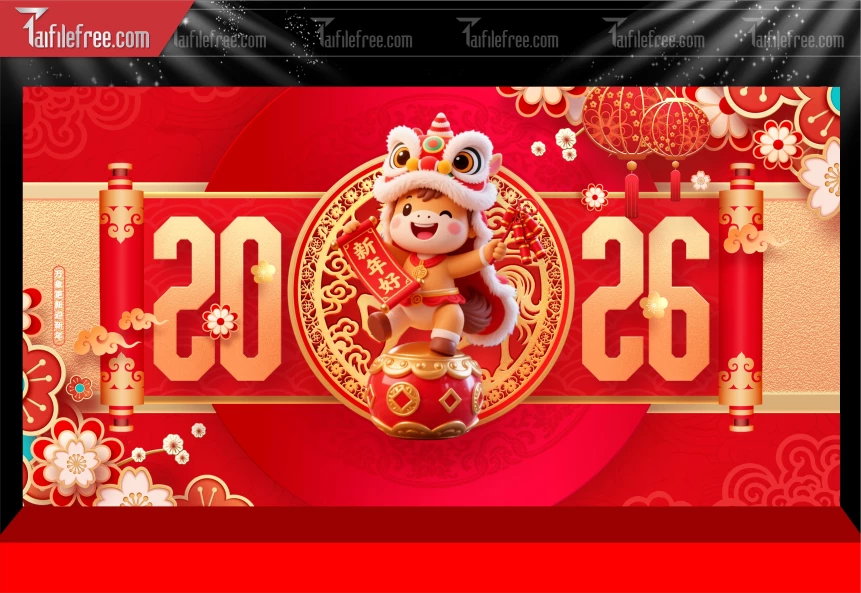 Mẫu Phông Nền Chúc Mừng Năm Mới Năm Chào Xuân Bính Ngọ _PT775