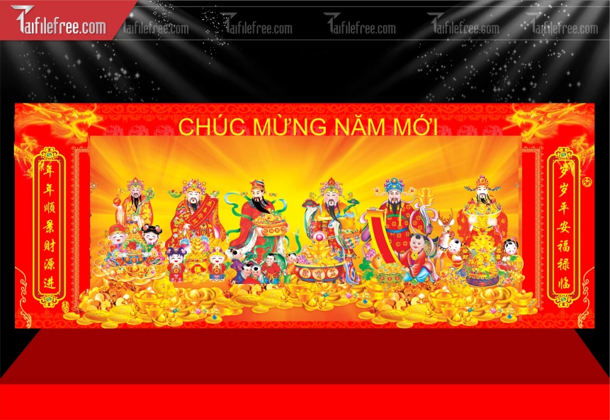 Mẫu Phông Nền Chúc Mừng Năm Mới Năm Chào Xuân Bính Ngọ _PT776