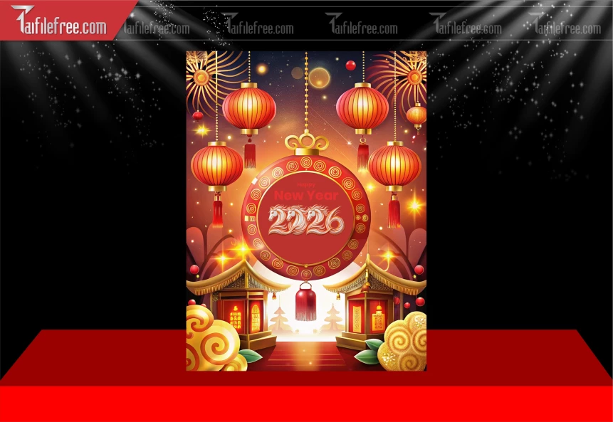 Mẫu Poster Chúc Mừng Năm Mới Năm Chào Xuân Bính Ngọ _PT778