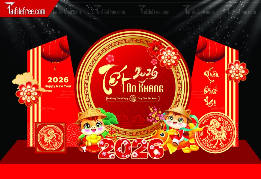 Mẫu Background Chúc Mừng Năm Mới Năm Chào Xuân Bính Ngọ _PT810