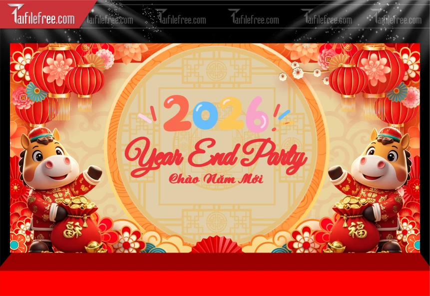 Mẫu Phông Nền Chúc Mừng Năm Mới Năm Chào Xuân Bính Ngọ _PT816