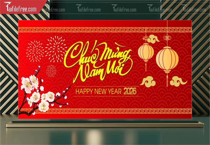 Background Tết Chúc Mừng Năm Mới _PT83