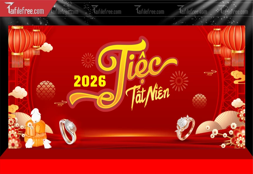 Mẫu Phông Nền Chúc Mừng Năm Mới Năm Chào Xuân Bính Ngọ _PT859