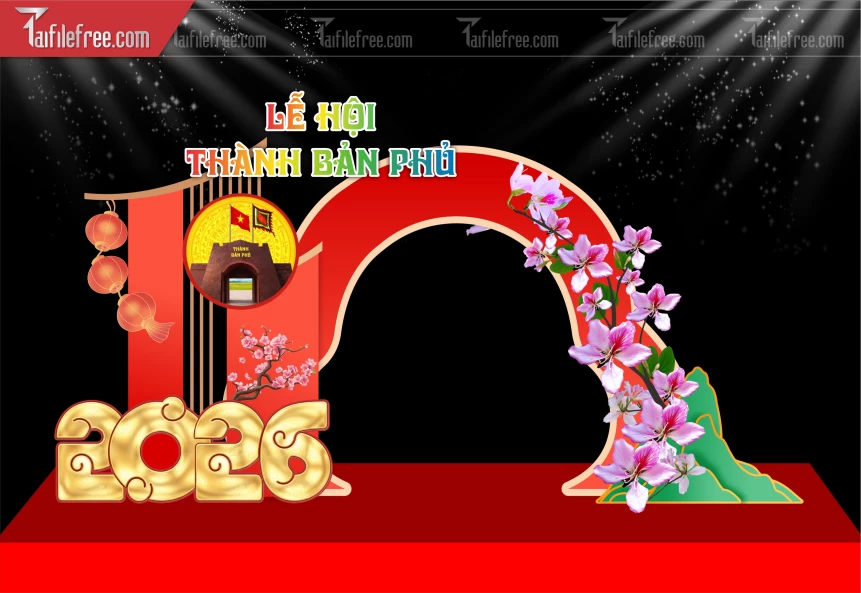 Mẫu Background Chúc Mừng Năm Mới Năm Chào Xuân Bính Ngọ _PT898