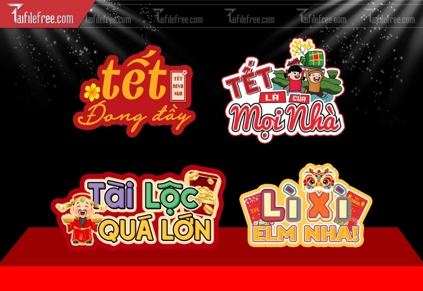 Mẫu Hashtag Chúc Mừng Năm Mới Năm Chào Xuân Bính Ngọ _PT946