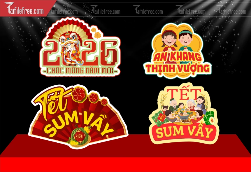 Mẫu Hashtag Chúc Mừng Năm Mới Năm Chào Xuân Bính Ngọ _PT947