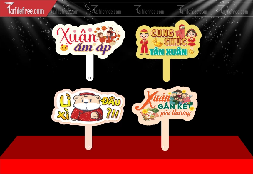 Mẫu Hashtag Chúc Mừng Năm Mới Năm Chào Xuân Bính Ngọ _PT954