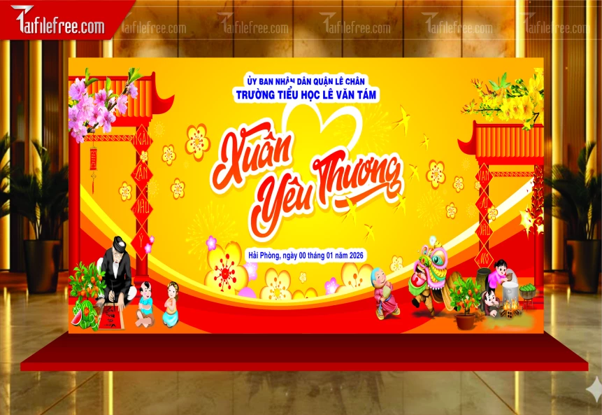 Mẫu Phông Nền Chúc Mừng Năm Mới Năm Chào Xuân Bính Ngọ _PT960