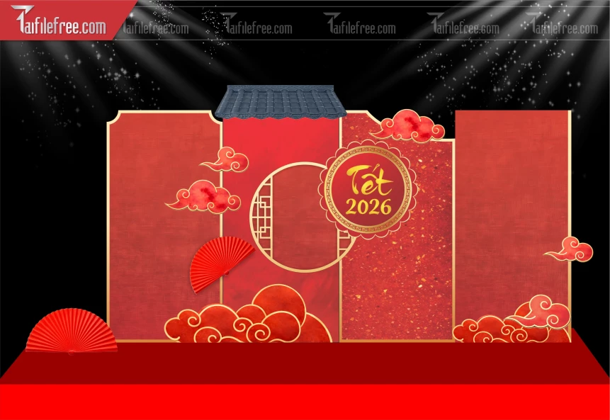 Mẫu Background Trang Trí Chúc Mừng Năm Mới Năm Chào Xuân Bính Ngọ _.PT982